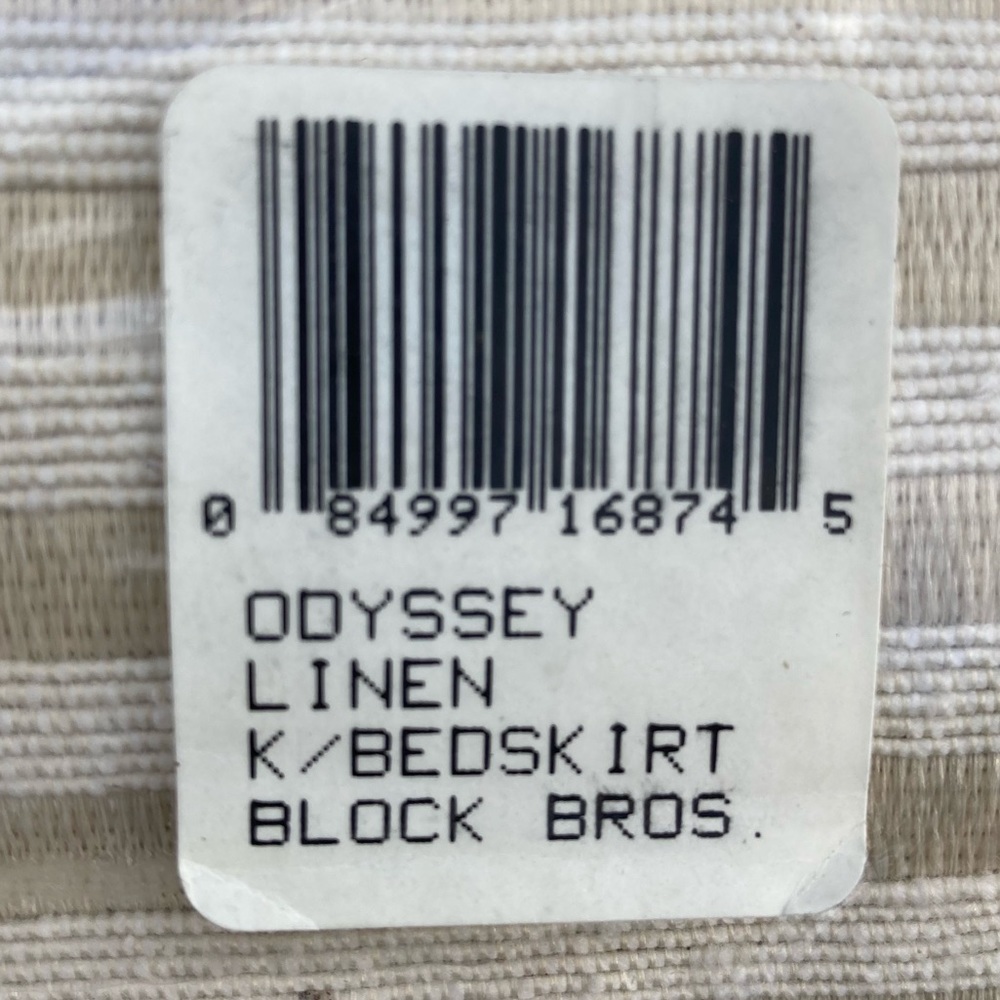 Belle Chambre Bedskirt Dual King Odyssey Tan Cream Neutral Bloomingdales New - Picture 9 of 9